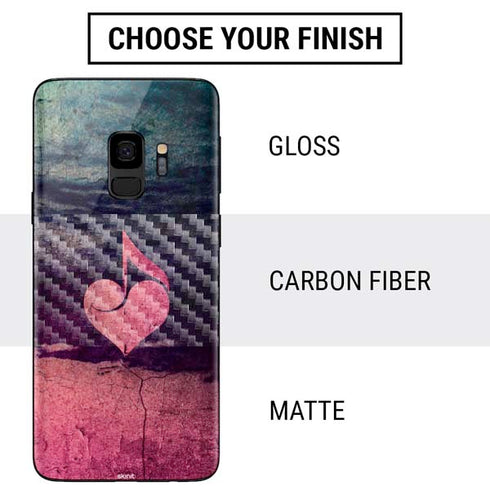 Rustic Musical Heart Galaxy S9 Skin